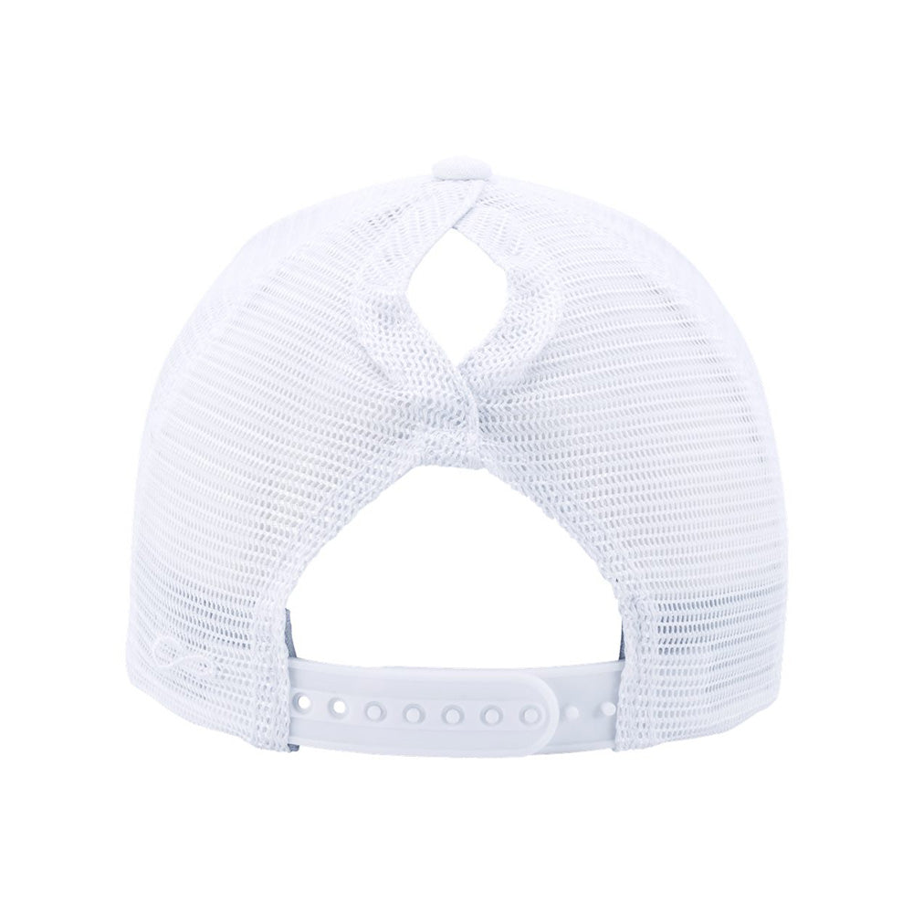 Modern Ponytail Trucker Cap - Ladies