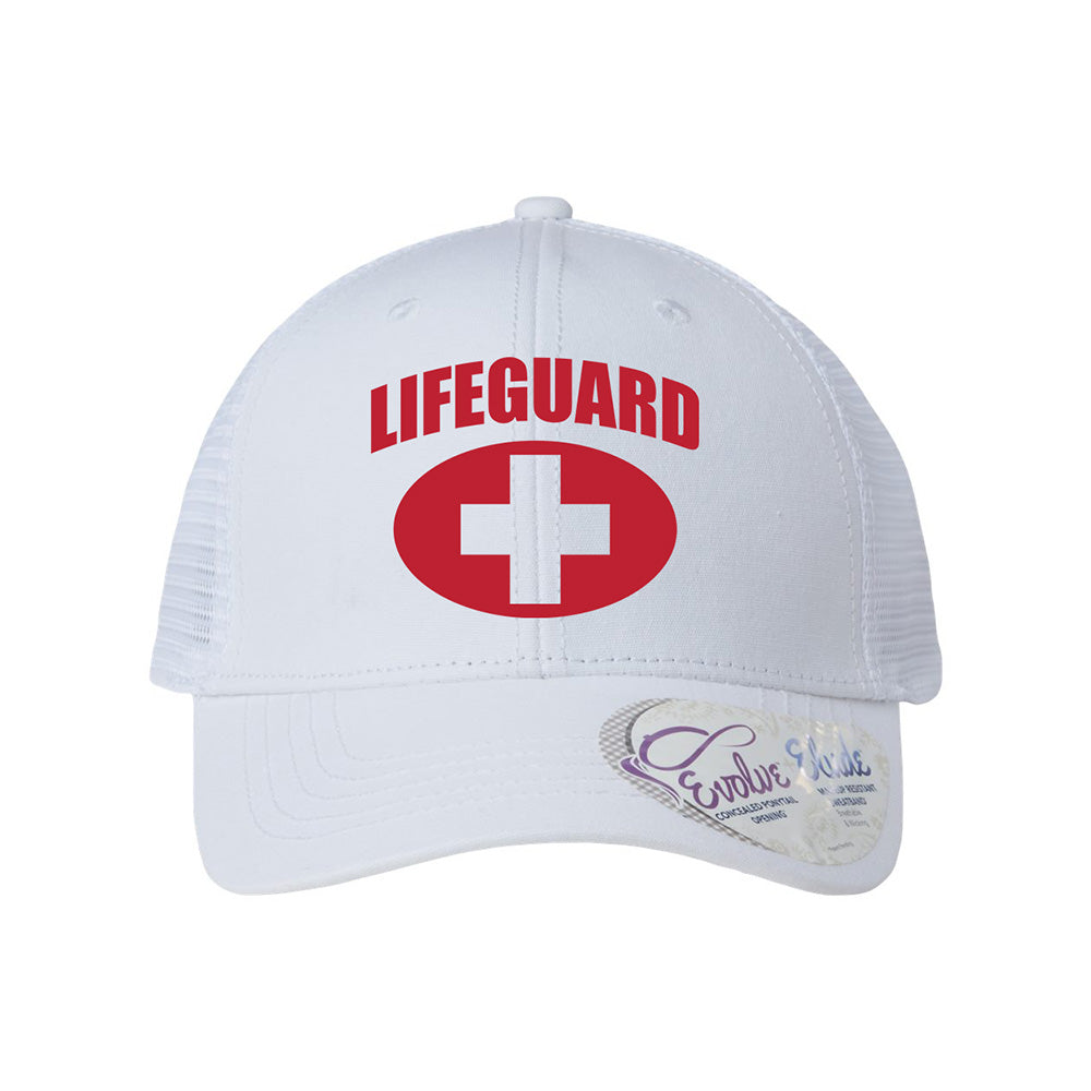 Modern Ponytail Trucker Cap - Ladies