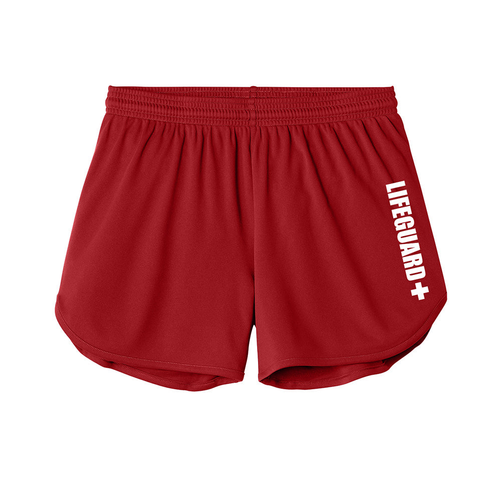 Moisture Wicking 3" Track Shorts - Ladies