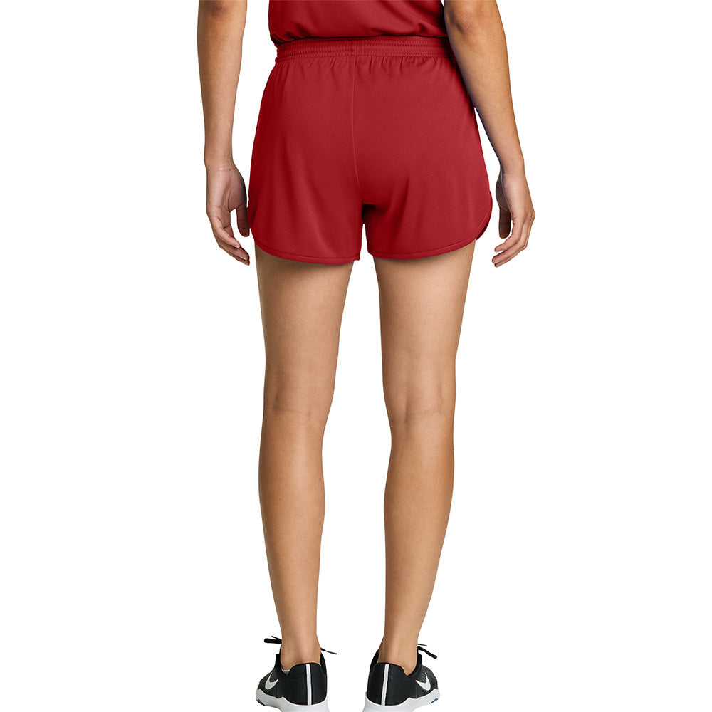 Moisture Wicking 3" Track Shorts - Ladies