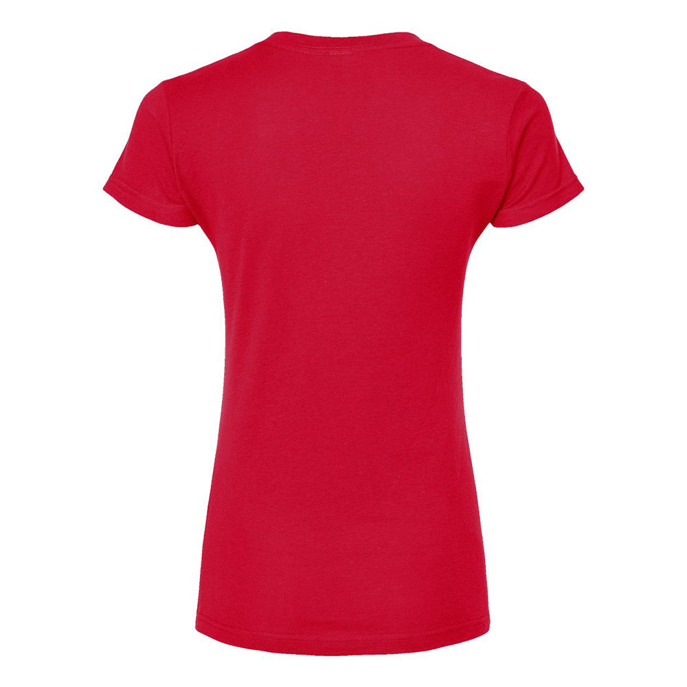 Short Sleeve Cotton V-Neck T-Shirt - Ladies