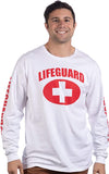 LIFEGUARD | Red or White Unisex Uniform Costume Long Sleeve T-shirt Men Women