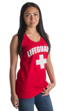 LIFEGUARD | Red Adult Lifeguarding Uniform Costume Unisex Tank Top Men Women