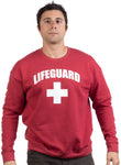 LIFEGUARD | Red Unisex Uniform Fleece Sweatshirt Crewneck Sweater for Men Women