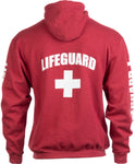 LIFEGUARD | Red Unisex Uniform Fleece Hoody Sweatshirt Hoodie Sweater Men Women