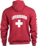 LIFEGUARD | Red Unisex Uniform Fleece Hoody Sweatshirt Hoodie Sweater Men Women