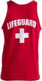 LIFEGUARD | Red Adult Lifeguarding Uniform Costume Unisex Tank Top Men Women