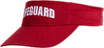 Lifeguard Visor | Professional Guard Hat Red Sun Cap Men Women Costume Uniform